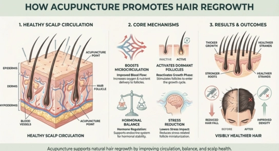 How Acupuncture Helps in Hair Regrowth